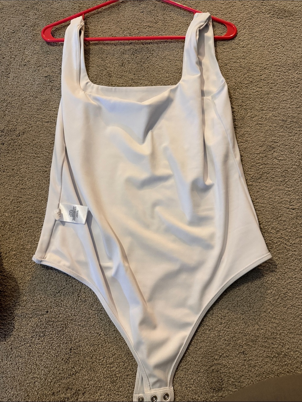 Express White Scoop Neck Bodysuit